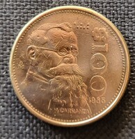 Mexikó nagy méretű 100 peso 1985 (O48)
