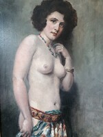 Mihalovits Miklós 1926 Odaliszk 80x59 cm
