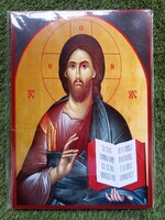 Jézus Krisztus Pantokrátor ikon - 42x30 cm