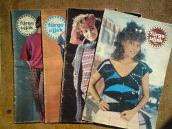 8 db. Fürge ujjak régi újság 1985 3, 5, 6, 11, 12. 1986. 1, 3, 4. szám