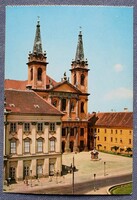 Szombathely - Székesegyház , utcakép   - retro fotó képeslap