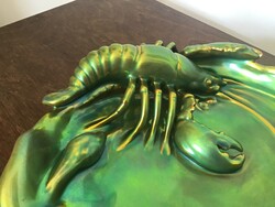 Eozin rákos tál 30cm.