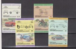 Grenadin és St.Vincent 1985 ** Vágott bélyegsor - Régi Autók