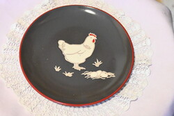 Eladó baromfi mintás nagy csésze + tányér szettben