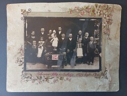 Antik fotó - Istvánov Illés családja - családi fotó 1924-ből