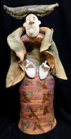 DT/566 – Vertel Andrea – A zarándok - figurális kerámia (43,5 cm)