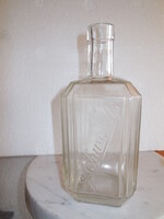 Régi  "  Geschwindt  " likőrös üveg  1 liter. , a 30 as évekből