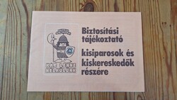 Állami Biztosító tájékoztató füzet 1980 -as évek