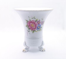 Hollóházi Hajnalka mintás karmos váza.(ZAL-R202698)