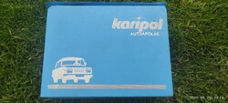 Karipol retro autóápolási készlet táskában wartburg motívummal