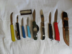 Retro régi Szovjet és Magyar bicska tőr  kés gyűjteményes darabok