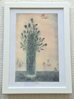 Gross Arnold Encián, reprodukció, nyomat keretben