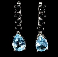 Valodi Topaz és Spinell 925 Ezust Fülbevalò