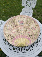 Zsolnay családi pecsétes, Perzsa dekoros, legnagyobb méretű falitál. 50,5 cm.