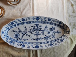 Hatalmas hagymamintás Meissen sültes tál 60 cm