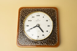 Mid Century JUNGHANS Kerámia Falióra / Régi Német / Retró