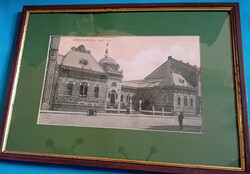 Régi fotó kerettel , Székesfehérvár Árpád fürdő