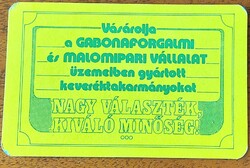 Kártyanaptár ,1984.Szombathely.
