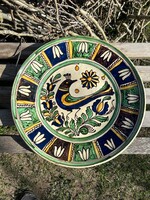 Kézzel festett nagy méretű Korondi tál