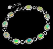 Valodi Tűz Opál 925 Ezust Karkötő