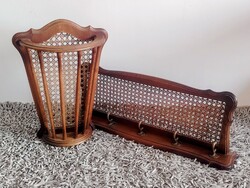 1950 Bécsi nádazott esernyőtartó + kalaptartó ALKUDHATÓ