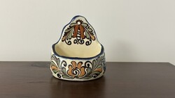 Korondi mázas kerámia gyufatartó