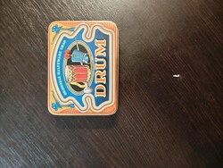 Lemez doboz, dohányos doboz,fém doboz, reklám,Drum