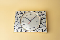 Mid century dugena wall clock / old German / retro plastic clock