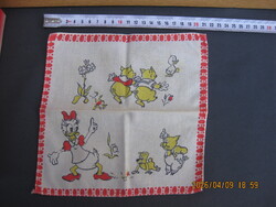 Donald kacsa régi mesemintás retró zsebkendő