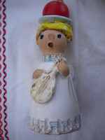Antalfiné Szente Katalin kerámia angyal gyertyatartó