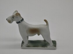 Zzolnay Őri Ferenc porcelán kutya figura,ritka festésű hibátlan!