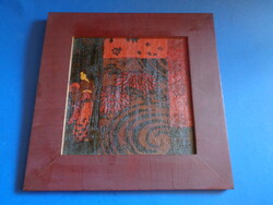 Vintage kézzel festett kínai kép