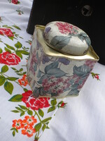 Fém teás doboz pléh doboz teafűtartó