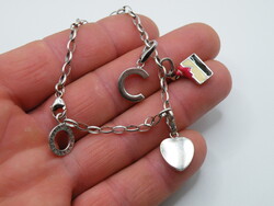 K483 Giorgio Martello ezüst 925 charm karkötő medál