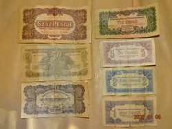 VÖRÖSHADSEREG PENGŐ SOR 1944    7 DB!!!!! 1 -2 -5 - 10 -20 - 50 -100 VH. P