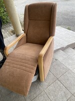 Lábtartós fotel nem elektromos velúr huzattal