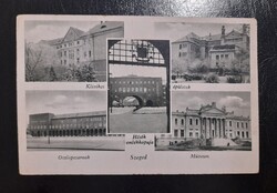 1950 Szeged-Klinikai épületek-Oszlopcsarnok-Hősök emlékkapuja-Múzeum