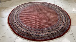 4096 SUPER OLCSÓ Hindu Mir Kézi Gyapjú Perzsa Kerek Szőnyeg 250CM