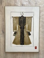 60x80 cm Egyedi, japán motívumú, belül tükrös kép