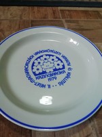 Hollóházi porcelán reklám fali tányér Több 100 Aukció Akció