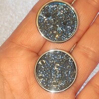 Csodás druzy kristály divat fülbevaló