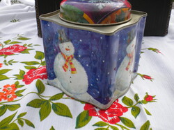 Fém teás doboz pléh doboz teafűtartó