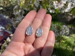 Női 925 Ezüst Holdköves fülbevaló!