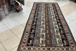 4270 Iráni Kaukázusi mintás kézi gyapjú perzsa szőnyeg 150X310CM