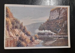 1942 Erdély,Orsova-Kazán-szoros,gőzhajó.