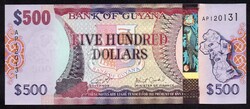 Guyana 500 dollár UNC 2018
