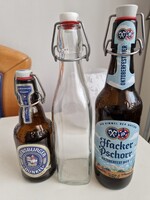 3db csatos üveg egy olasz négyszögletes egy az Oktoberfest-ről német fél literesek a 3dl-es 2000-ből
