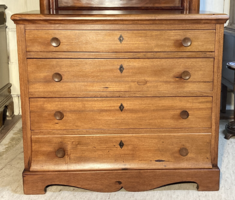 Antik tömörfa komód 4 fiókkal