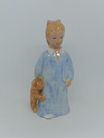 Kerámia kislány macival!