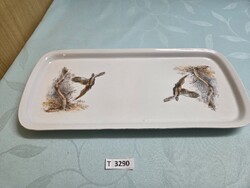 T3290 Alföldi vadász / fácán jelenetes pecsenyés tál 32x17 cm